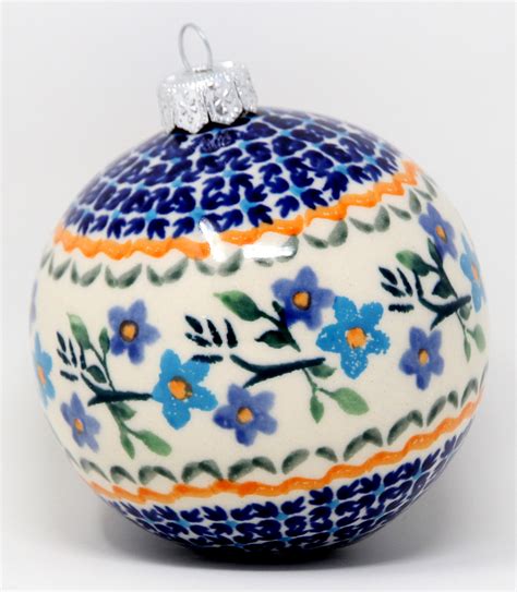 Polish Pottery Hanging Christmas Ball Ornament Polish Pottery Market