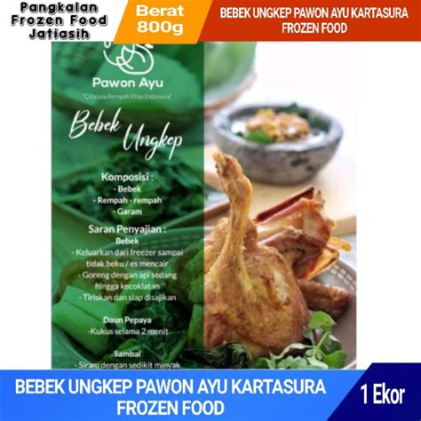 Jual Bebek Ungkep Pawon Ayu Kartasura Frozen Food Shopee Indonesia