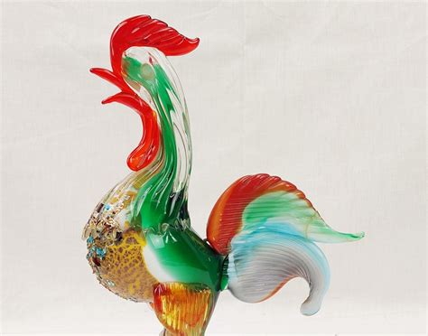 Murano Glass Cockerel 1 Sally Antiques