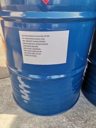 Liquid Dimethyl Formamide Dmf Packaging Type Barrel Packaging Size