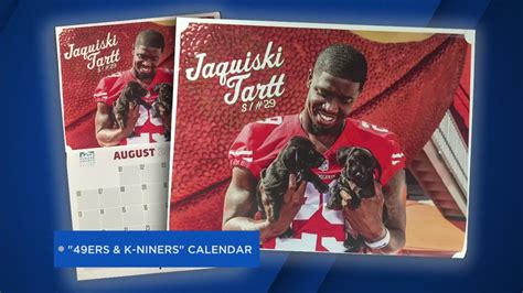 49ers calendar features players with Bay Area shelter puppies - ABC30 ...