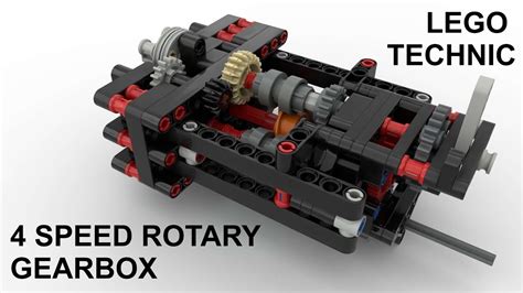 Lego 4 Speed Rotary Gearbox With Build Instructions YouTube