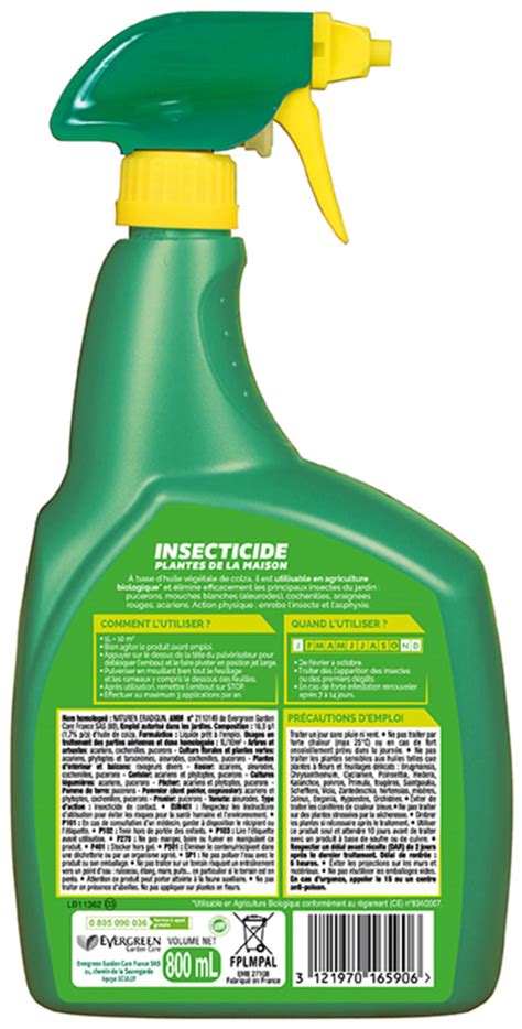 Fertiligène Insecticide Plantes De La Maison Pal 800 ml Jardiland