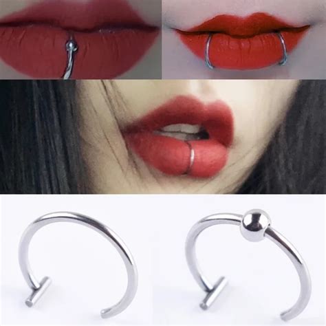 Novo Na Moda Mm Tit Nio A O Punk Clip On Falso Piercing Orelha