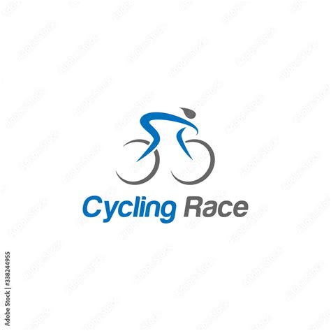 Simple bicycle road bike logo or cycling race vector Stock Vector ...