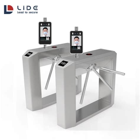 Biometric Face Recognition Half Height Tripod Turnstile For Access