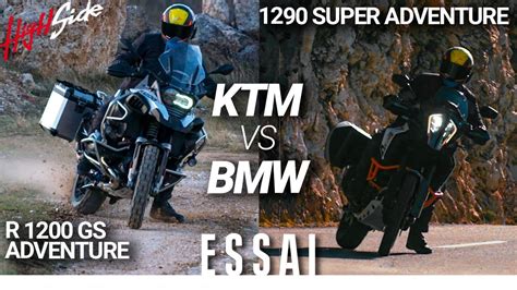 ESSAI BMW R 1200 GS Adventure VS KTM 1290 Super Adventure R YouTube