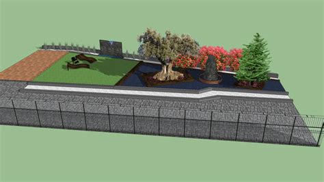 Diseño De Jardin Hs Jardineria Zaragoza 3d Warehouse