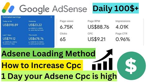 Google Adsene Loading How To Increase Adsense CPC Keyword High CPC