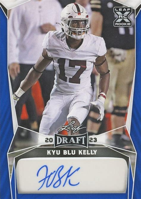 2023 Leaf Draft Autographs Blue BA KBK Kyu Blu Kelly AU RC For