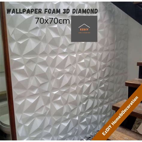 Jual Wallfoam D Diamond X Cm Tebal Mm Wallpaper Premium D