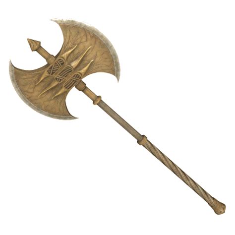 File SR Icon Weapon Golden Battleaxe Png The Unofficial Elder Scrolls