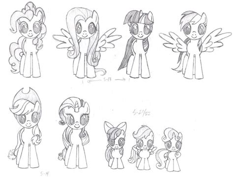 Mlp Fim Front Pencil By Nimaru On Deviantart