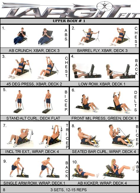 Upper Body Workout Chart All Body Workout Spartacus Workout Upper