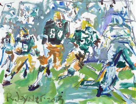 Abstract American Football Painting Sports Painting Mixed