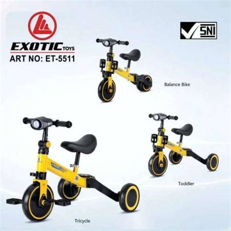 Jual Sepeda Roda Tiga Exotic Et Balance Bike In Dengan Lampu