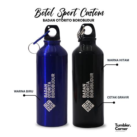 Jual Custom Botol Sport Carabiner Tumbler Promosi Souvenir Laser