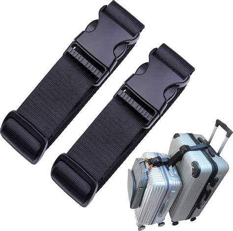 Heavy Duty Adjustable Luggage Straps And Connectors For Suitcases Travel