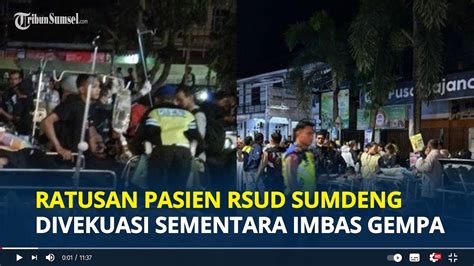 Gempa Bumi Di Sumedang Sebanyak Ratusan Pasien Di Rsud Sumedang