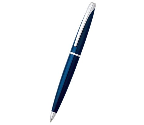 ATX Translucent Blue Lacquer Ballpoint Pen Engraving Company