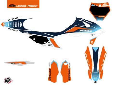 Ktm Dirt Bike Genesis Serie Graphic Kit Blue Kutvek