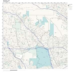 ZIP Code Wall Map of Burbank, CA ZIP Code Map Laminated: Amazon.ca ...