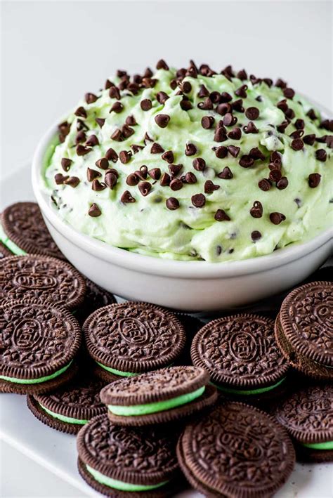 Mint Chocolate Chip Dip Homemade Hooplah