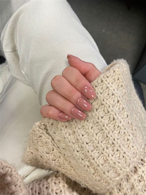 Nude Pink Square Nails Nails Square Nails Stylish Nails