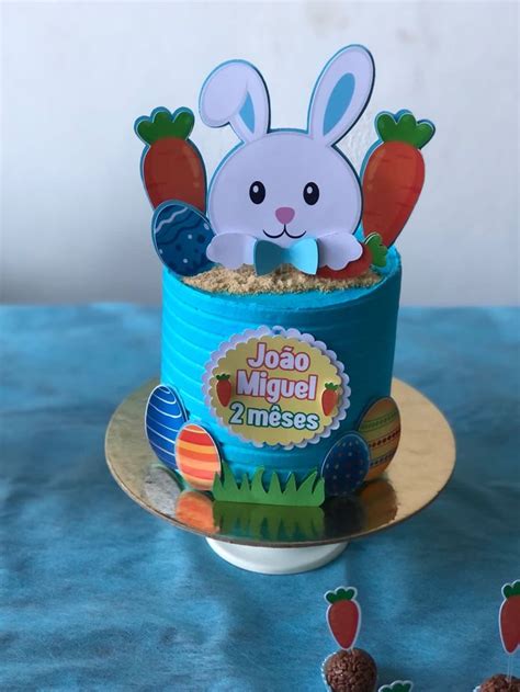 Bolo De Coelhinho Mesversario - Bolo do coelhinho! | Bolo de mesversario simples, Bolos de pascoa ...