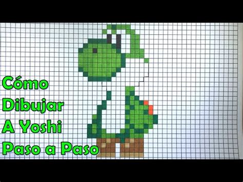 Cómo Dibujar a Yoshi en 8 bit o Pixel Art TUTORIAL PASO A PASO YouTube