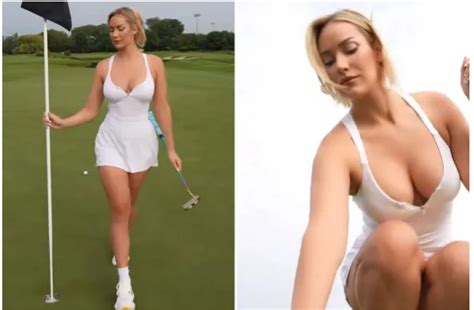 Paige Spiranac Seduces Fan With Her Hot Low Cut Outfit “liv Golf Needs To Offer You 1billion