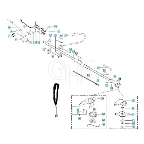 McCulloch 2500 CXL 2008 03 Shaft Handle 2 Parts Diagram GHS