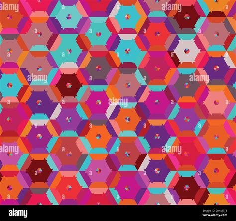 70s Retro Seamless Vector Repeat Pattern Colorful Nostalgic Background