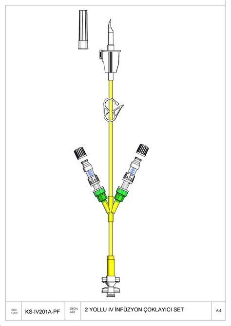 Iv Infusion Multiplexer Set 2 Way With Needle Free And Check Valve Light Protected Large Bore