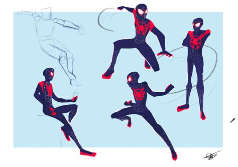 Miles Morales sketches by ShinoMosa on DeviantArt