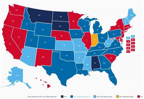 Indiana Concealed Carry Gun Laws Concealed Carry States