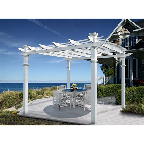 Buy Vita 120venetian White Vinyl Pergola Va42022 Online At Lowest Price