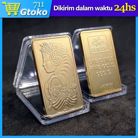 Jual Replika Logam Mulia Emas Batangan Gold Bar Replica Souvenir