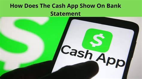 How Does The Cash App Show On Bank Statement Guide