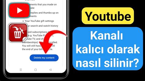 YouTube Kanalınızı Kalıcı Olarak Nasıl Silinir 2024 Silinen YouTube