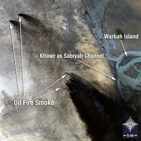 Landsat Image Gallery Kuwait Oil Fire