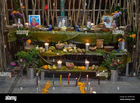 Merida Mexico Th Oct Altars With Yucatecan Dishes Sweets