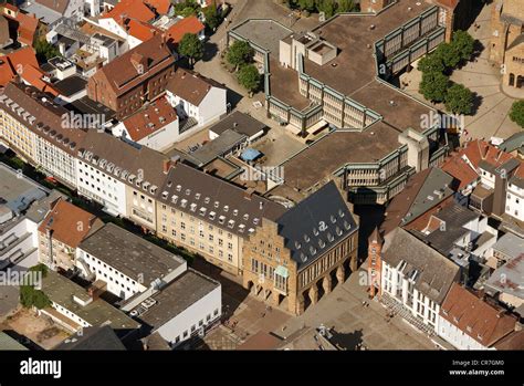 Aerial View Town Hall And Town Administration Of Minden Minden