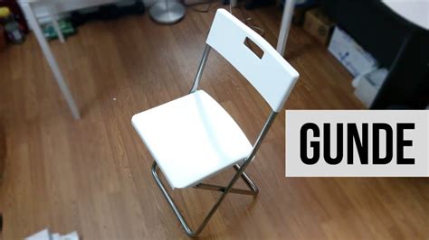 IKEA's GUNDE Folding Chair Demonstration - YouTube