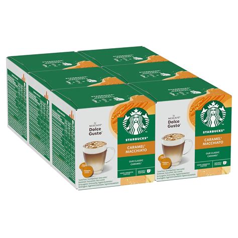 Starbucks Caramel Macchiato Coffee Pods By NescafÉ Dolce Gusto Pack Of 6 Total 72