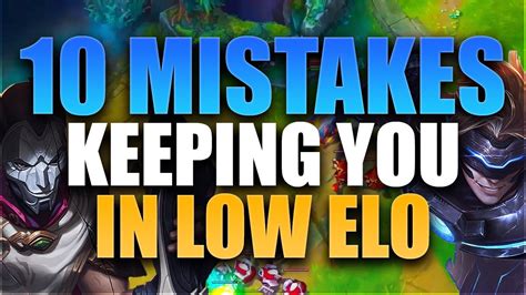 Mistakes Keeping You In Low Elo As Adc Youtube