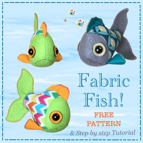 How To Sew A Fun Fabric Fish With Free Pattern Youtube Sewing