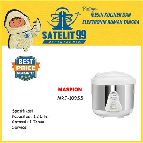 Jual Rice Cooker Maspion Stainless Steel Mrj Ss Kota Surakarta