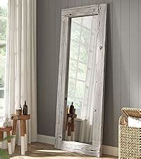 Amazon Barnyard Designs Full Length Floor Mirror Unfinished Wood