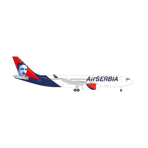 Herpa Wings 536578 Flygplan Air Serbia Airbus A330 200 Yu Arb Nik